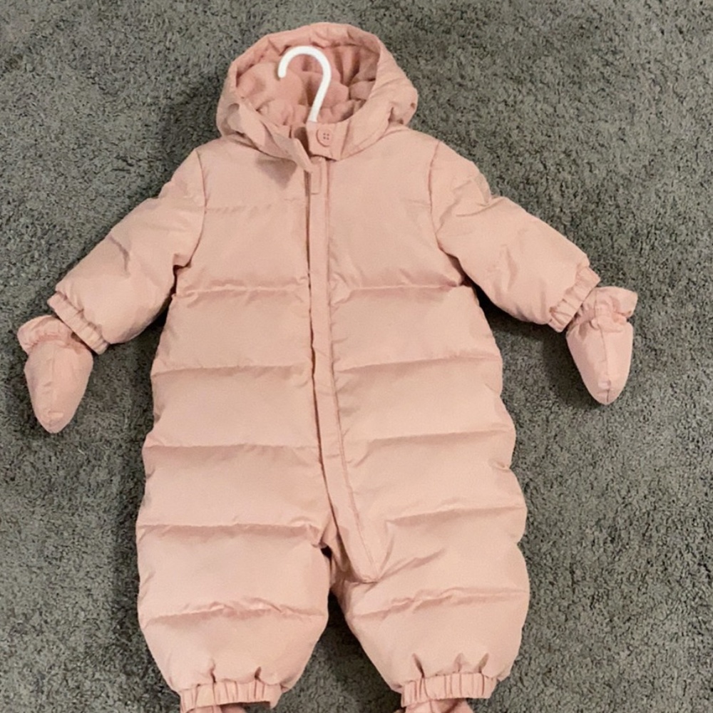 Pink Baby Girl Snow Suit